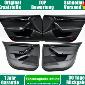 Skoda Octavia III 5E Left / Right Door Panel Set Black