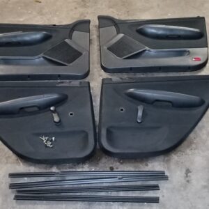 Skoda Fabia I 6Y Left / Right Door Panel Set Black