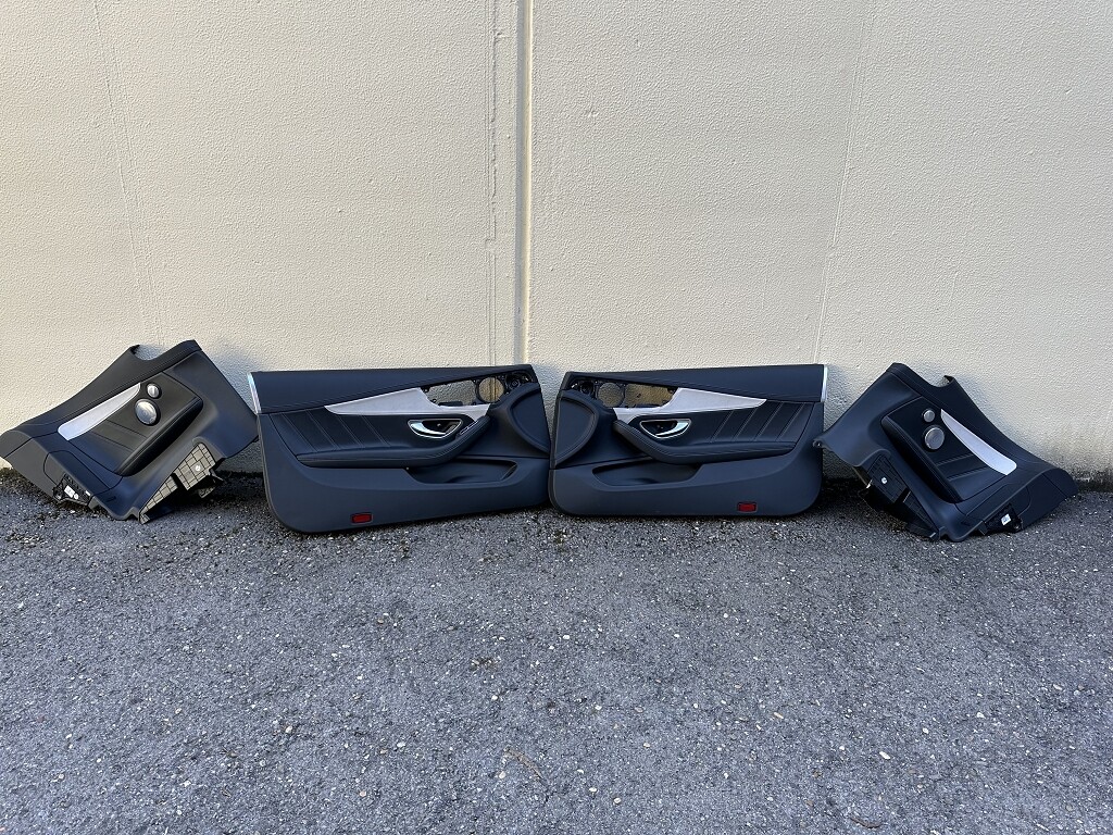 Mercedes C63 AMG Coupe C205 Door Panel Set Black