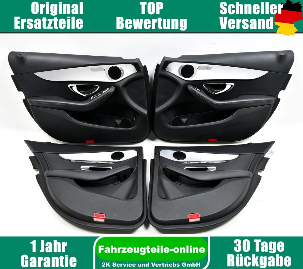 Mercedes C-Class S205 Door Panel Set Black OEM A2057204727