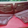 Mercedes S-Class SE W126 Door Panel Set Red OEM A1267301663 / A1267307963 / A1267308063 / A1267301563