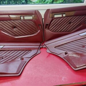Mercedes S-Class SE W126 Door Panel Set Red OEM A1267301663 / A1267307963 / A1267308063 / A1267301563