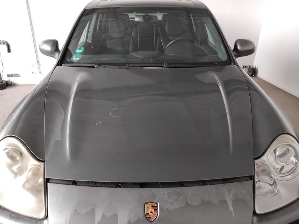 Porsche Cayenne Turbo 9PA Front Hood Titanium Grey Metallic OEM 95551101102GRV