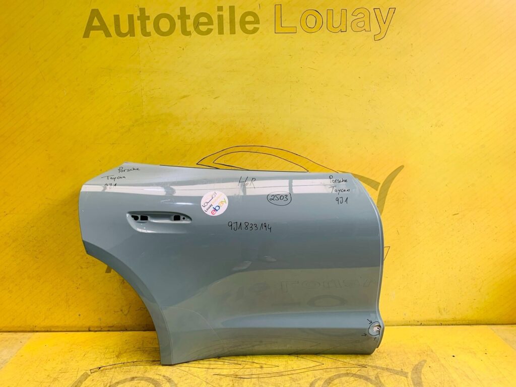 Porsche Taycan 9J Rear Right Door OEM 9J1833194