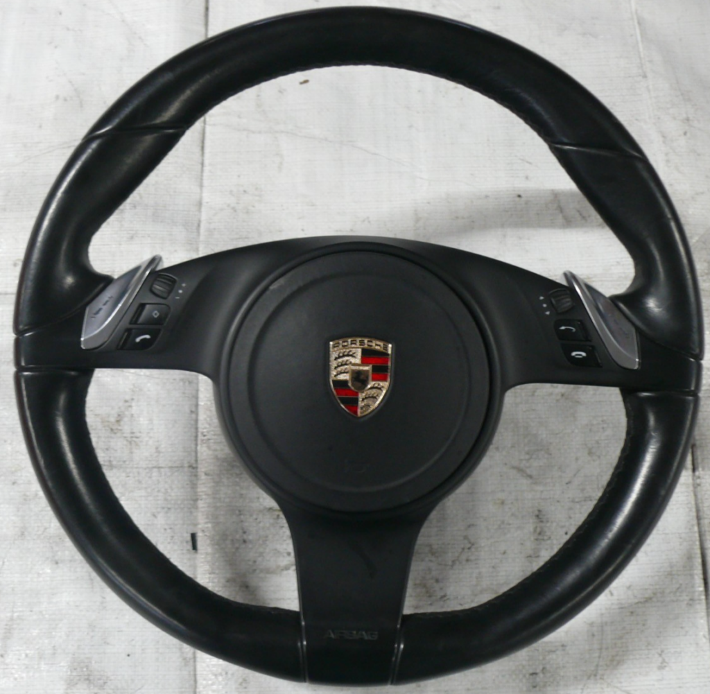Porsche Cayenne 958 / 92A Steering Wheel Black OEM 7PP419091ADA34