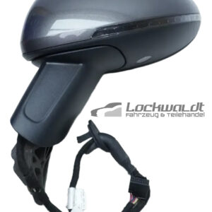 Porsche Macan 95B Left Side Mirror Grey OEM 95B857507B