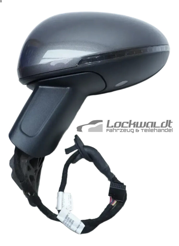 Porsche Macan 95B Left Side Mirror Grey OEM 95B857507B