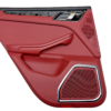 Porsche Macan 95B Rear Left Door Panel Carrera Red OEM 95B867305