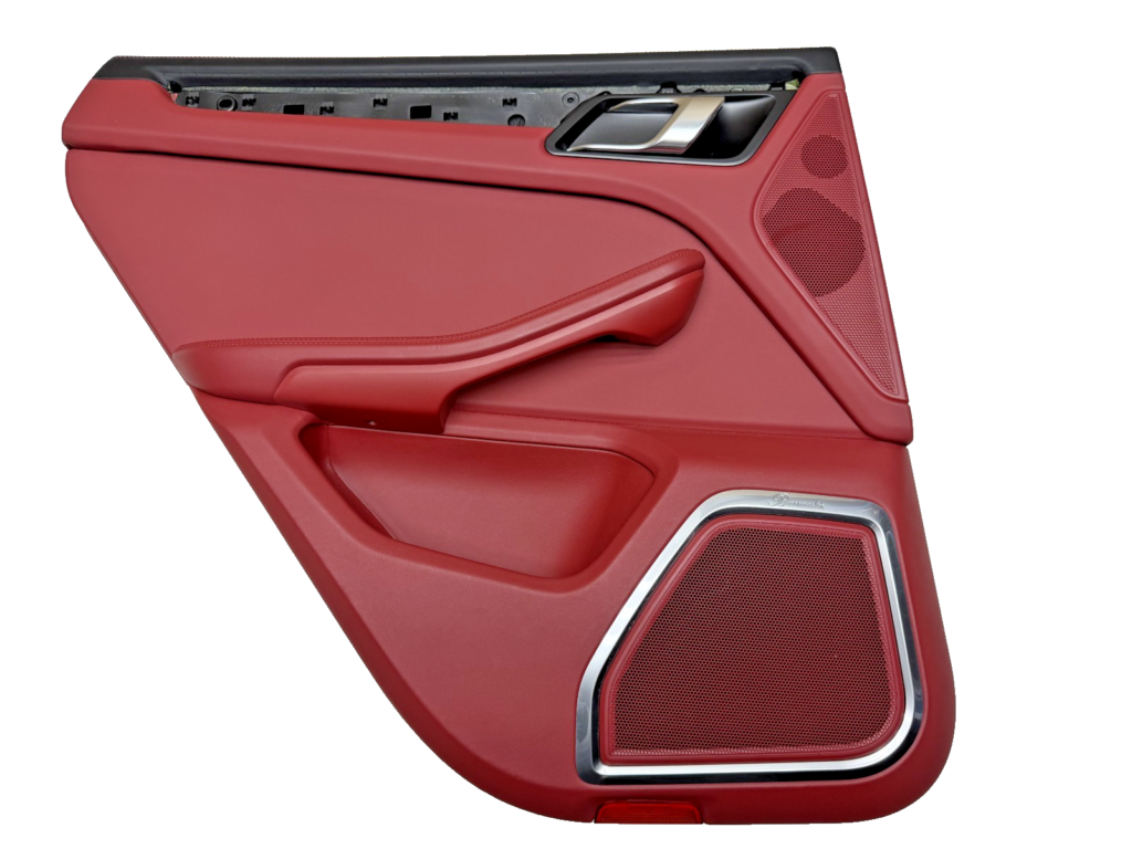 Porsche Macan 95B Rear Left Door Panel Carrera Red OEM 95B867305