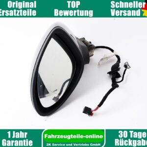 Porsche Cayenne 92A Left Side Mirror Meteor Grey Metallic