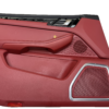 Porsche Macan 95B Front Left Door Panel Red / Black OEM 95B867011A