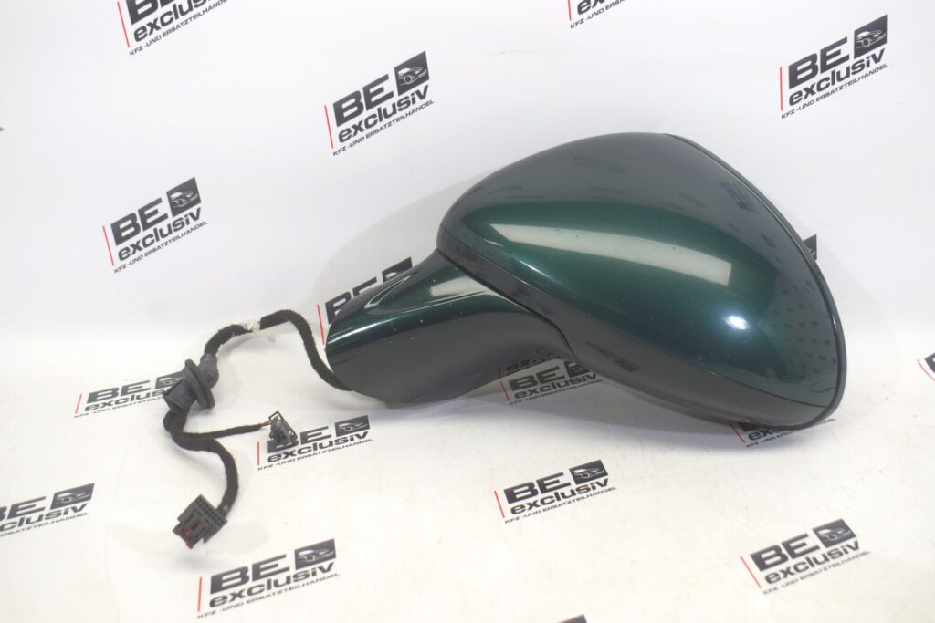 Porsche Cayenne S 92A Left Side Mirror Jet Green Metallic OEM 95873152710
