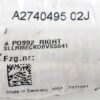 Porsche 911 992 Right Side Mirror Black