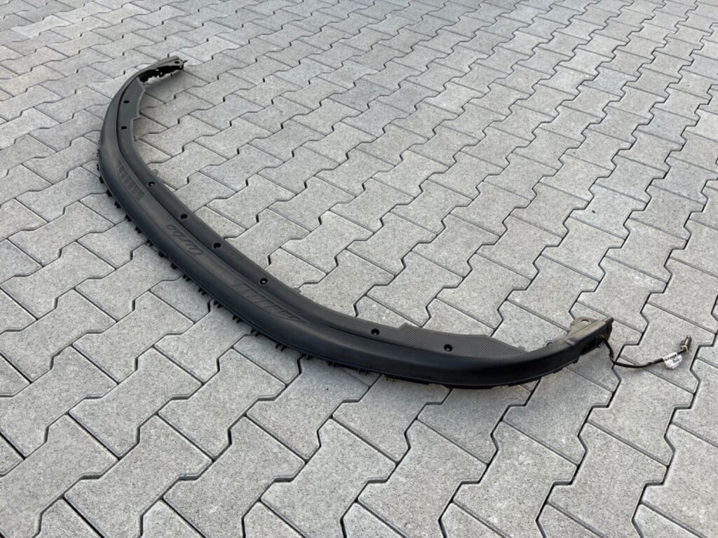 Porsche 911 Turbo 991 Front Bumper Spoiler Lip Black OEM 991505357041E0