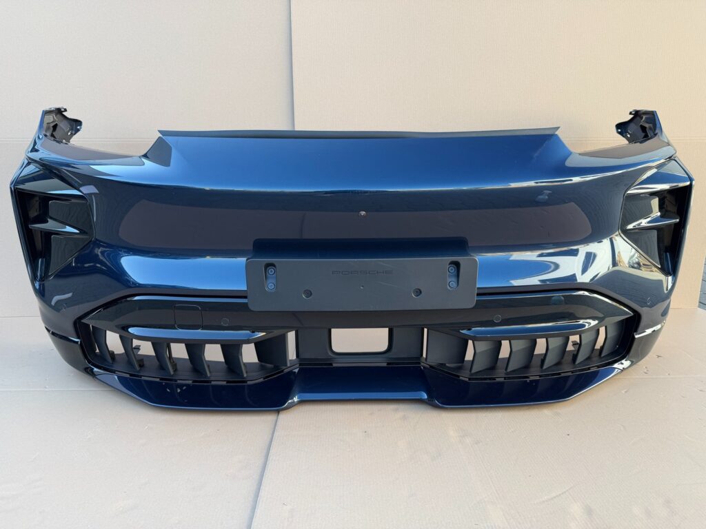 Porsche Cayenne Electric Turbo 9Y4 Front Bumper Blue OEM 9Y4807643A