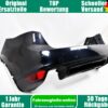 Porsche Cayenne 92A Rear Bumper Deep Black Pearl OEM 95850541110
