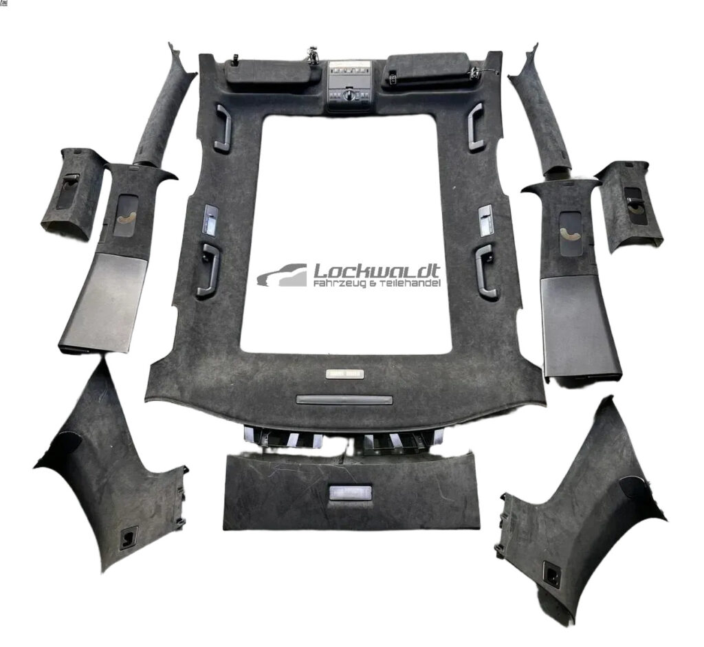 Porsche Cayenne 9PA / 955 / 957 Headliner Set Black OEM 7L5867506AQ5E6