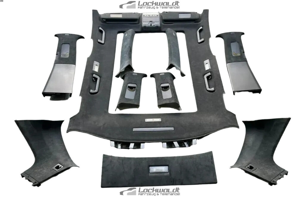 Porsche Cayenne 9PA / 955 / 957 Headliner Set Black OEM 7L5867506AQ5E6