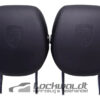 Porsche Cayenne 9PA / 957 Front Headrest Set Black OEM 95552182100