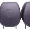Porsche Cayenne 9PA / 957 Front Headrest Set Black OEM 95552182100