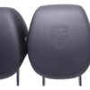 Porsche Cayenne 9PA / 957 Front Headrest Set Black OEM 95552182100