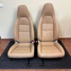 Porsche 911 / 718 Boxster / Cayman 991 / 981 / 982 Front Seat Set Luxor Beige
