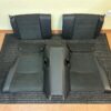 Porsche 911 992 Rear Seat Set Black / Carmine Red Stitching