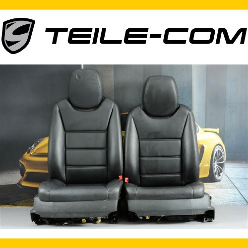 Porsche Cayenne 955 / 957 Seat Set Black OEM 95552118002PBY