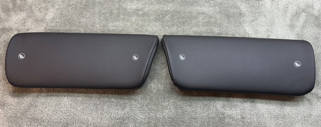 Porsche 911 991 Rear Seat Lumbar Support Set Black