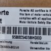 Porsche Macan Rear Seat Cushion Cover with Heating Black OEM 95B963561E