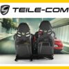 Porsche 911 992 Front Carbon Bucket Seat Set Yellow Stitching OEM 9GT881304AYA3G