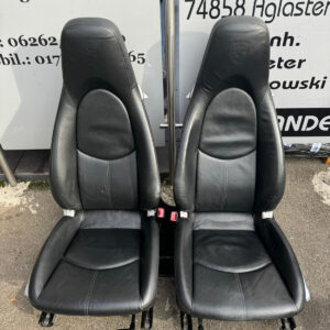 Porsche 911 997 Front Seat Set Black