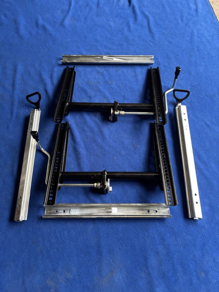 Porsche 914 Seat Rail Base Pair