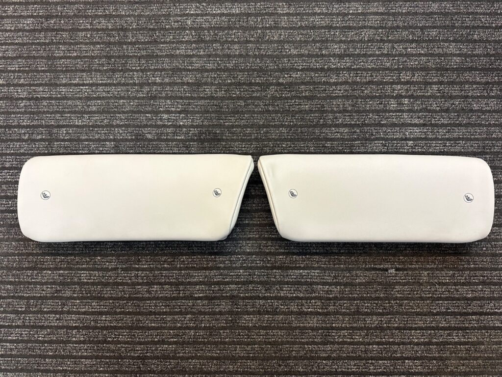 Porsche 911 991 Rear Seat Lumbar Support Set Chalk