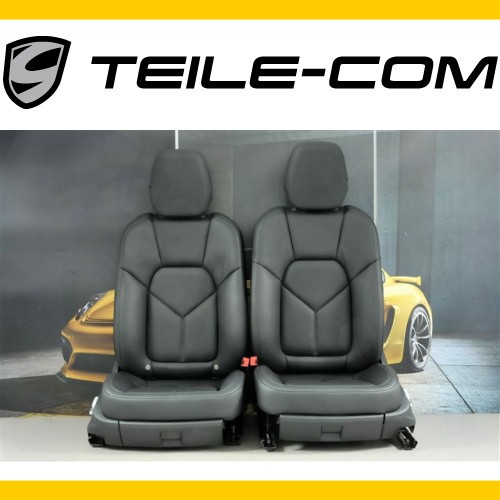 Porsche Cayenne 958 Seat Set Black OEM 95852180100D0A