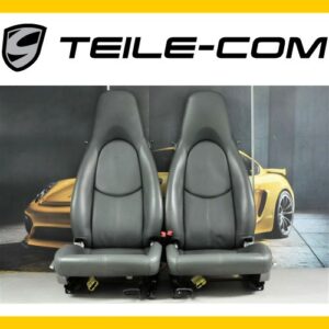 Porsche Boxster / Cayman 987 Front Seat Set Stone Grey OEM 98752114100FLD