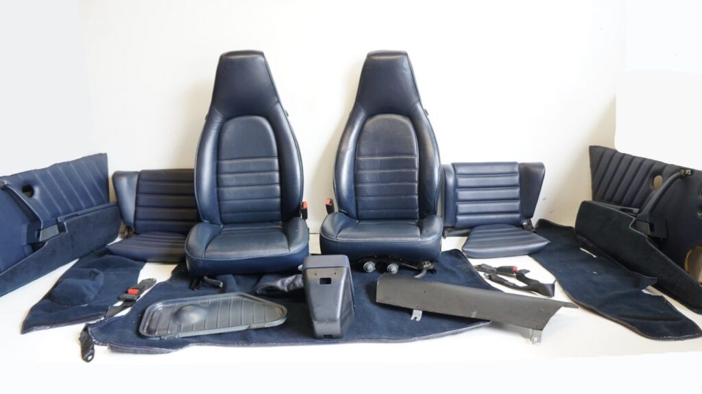 Porsche 964 Seat Set Blue OEM 96452100327