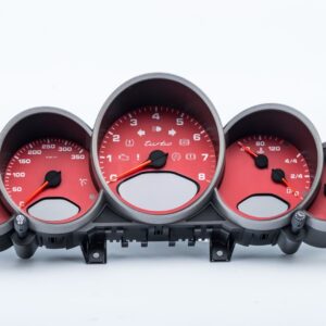 Porsche 911 Turbo 997 Instrument Cluster Red OEM 9976419852584A