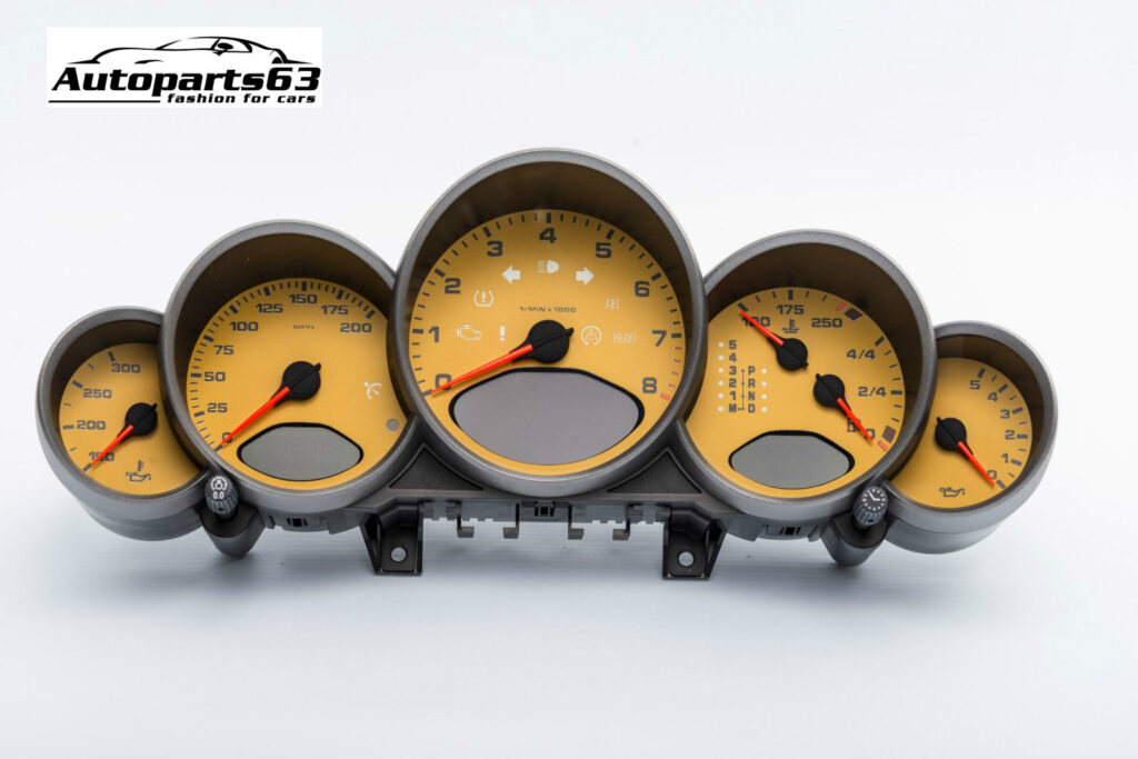 Porsche 911 S 997 Instrument Cluster Yellow OEM 9976419807412H