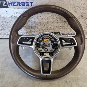 Porsche Cayenne 92A Steering Wheel Saddle Brown OEM 95834780415OK6