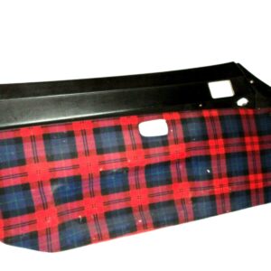 Porsche 924 Left / Right Door Panel Set Red / Black Check