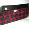Porsche 924 Left / Right Door Panel Set Red / Black Check
