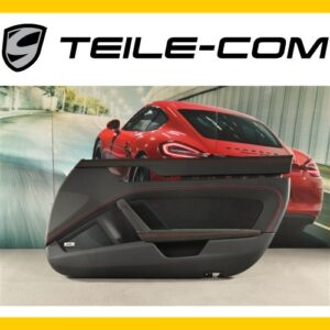 Porsche 992 Right Door Panel Black / Guards Red OEM 9GT867012KIB0