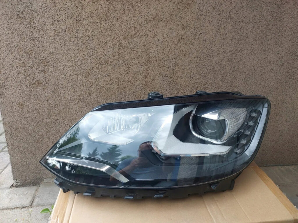 Volkswagen Sharan II / 7N Front Left LED Headlight Black OEM 7N1941751