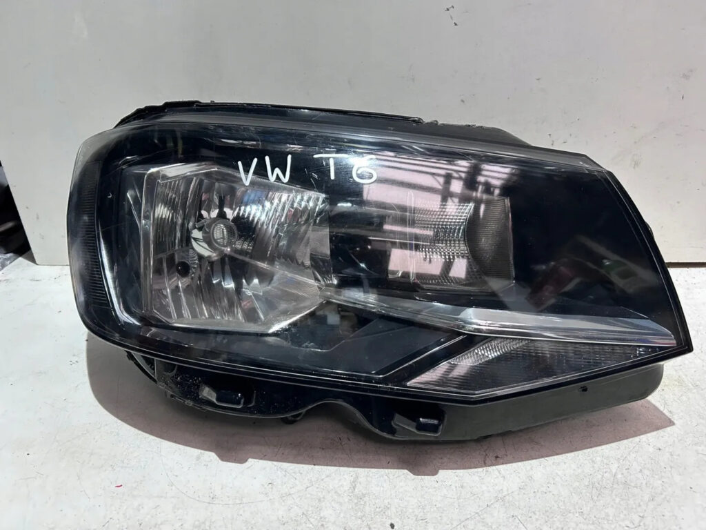 Volkswagen Transporter Front Right Headlight Black OEM 7E1941016AD