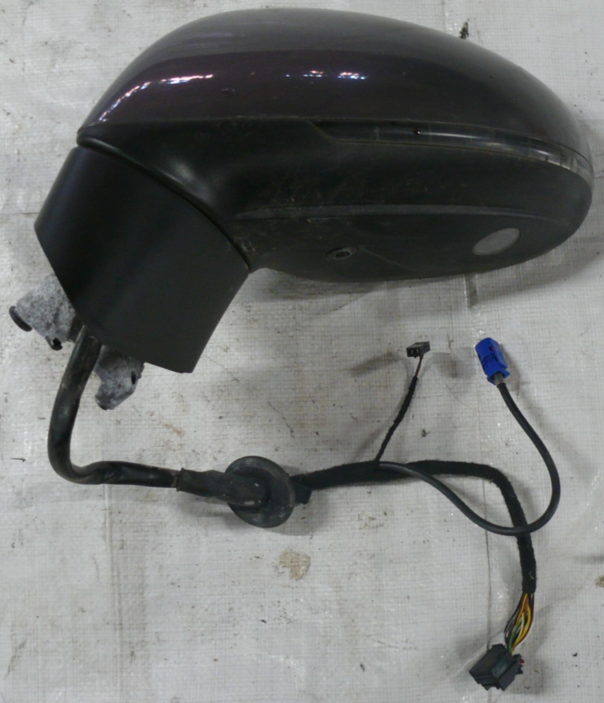 Volkswagen Touareg II / 7P Left Door Mirror Grey