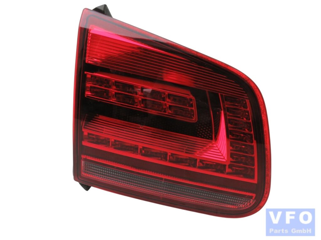 Volkswagen Tiguan 5N Facelift Rear Left LED Inner Tail Light Black OEM 5N0945307