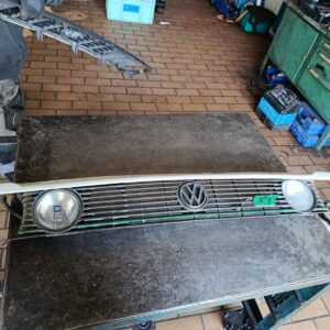 Volkswagen Polo G40 / GT 86C / 87C Front Grille with Auxiliary Lights White OEM 871853653