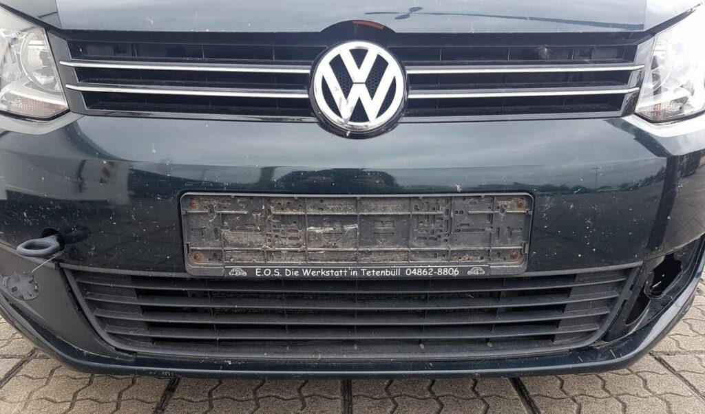 Volkswagen Touran 1T3 Front Bumper Venice Green OEM 1T0807221MGRU