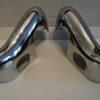 Volkswagen Karmann Ghia Typ 34 Rear Left / Right Bumper Overrider Pair Chrome
